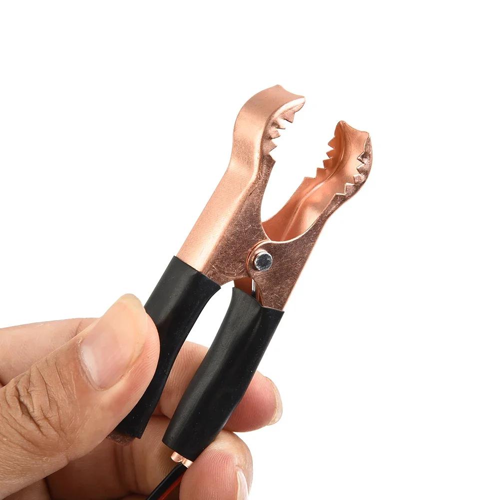 Car Battery Cable Clamp Alligators Clips Metal Plastic Battery Clip Female Lighters Socket Wire Fixed Clamps 30cm 12V-24V