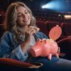 Popcorn Bucket Container with Lid Designed as Animal Shape Durable Plastic Material Suitable for Snacks Storage and Serving at Home or Events