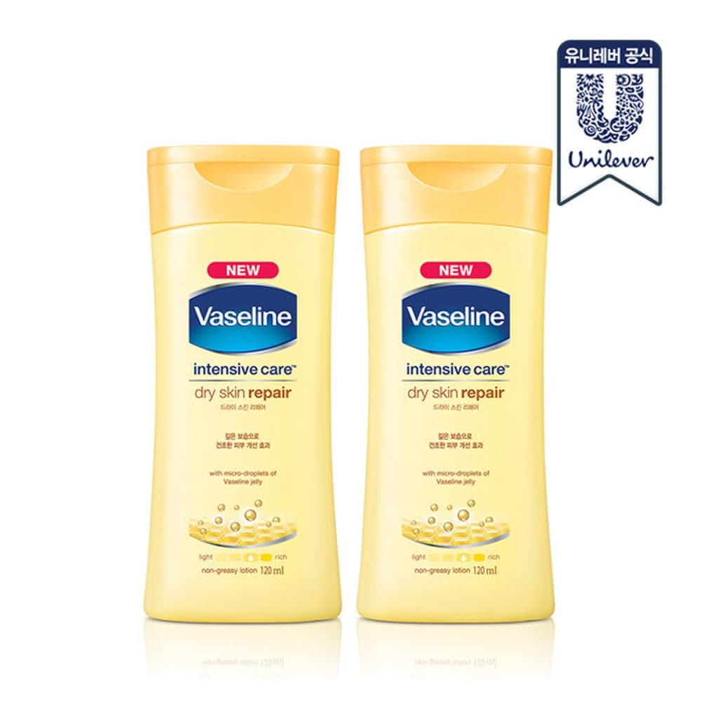

Vaseline Dry Skin Repair Lotion 120ml x 2