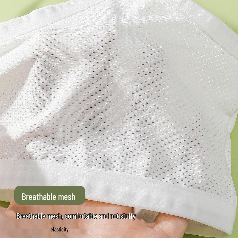 Girls' Cotton Training Bra: Thin, Shockproof Sports Vest for Puberty