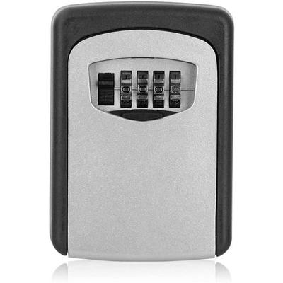 Key Safe - Security - Wall-mounted - 4 Digits - Zinc Alloy - Black