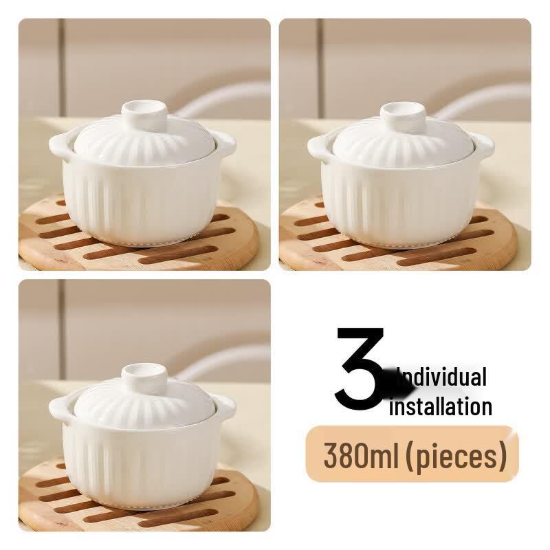 Qīwēi Ceramic Double-Boiler Stew Pot