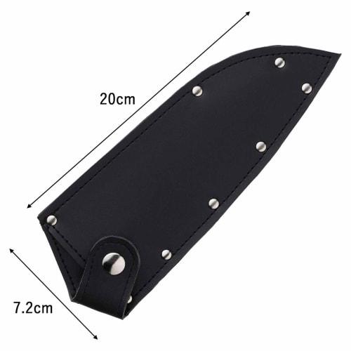 [.co.jp] Shimomura Kihan Knife Case, Portable, Black, Made In Japan, Button Closure, Fits 15-16.8cm Blades, Suitable for Knife Storage, Outdoor Campin