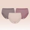 PurCotton Women's Maillard Color 7A Antibacterial Cotton Briefs 3-Pack