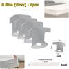 4/8pcs Universal Non-Slip Bed Sheet Clips Corner Tightener Invisible Bedspread Secure Holder