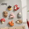 Resin Fridge Magnets 8Pcs Forest Animal Refrigerator Set Fox Rabbit Squirrel Bear Nature Inspired Owl Decorative Magnet Kitchen Magnet for