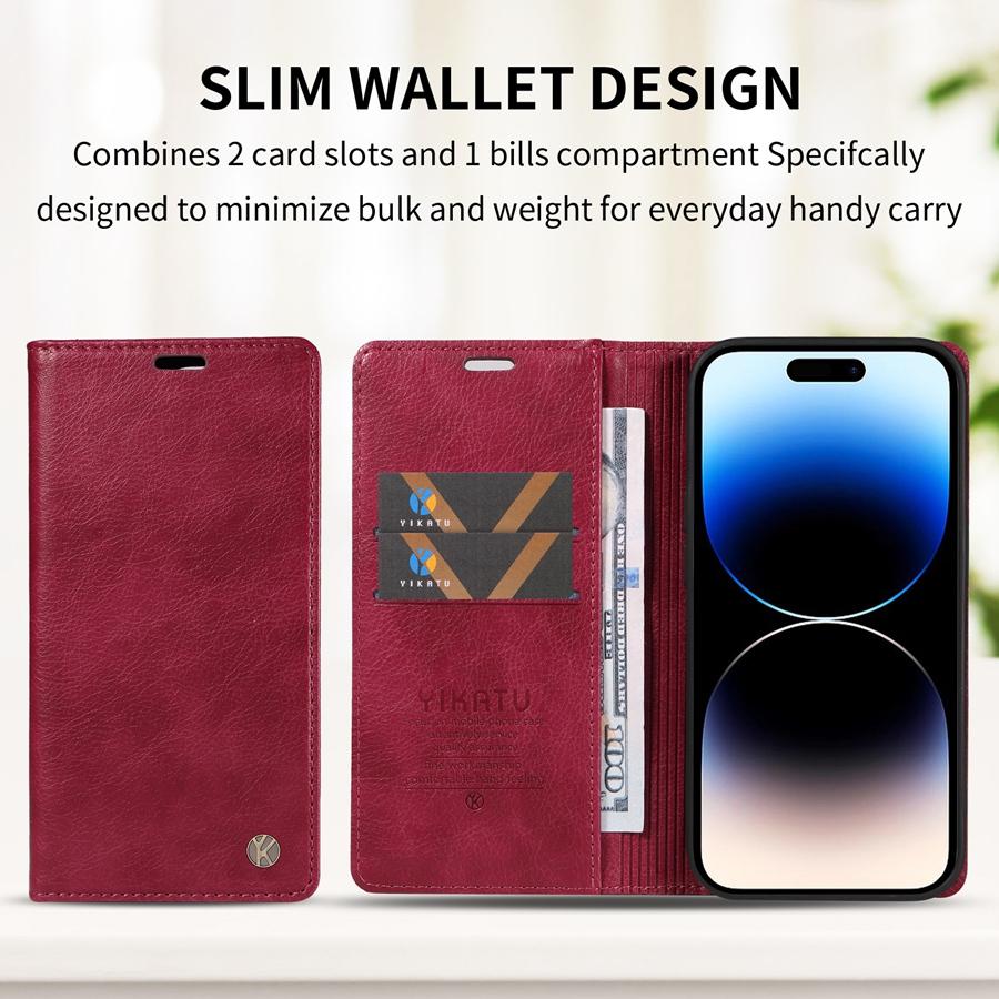 Premium Leather Strong Magnetic Phone Case for Google Pixel 9 Pro Pixel 8 8 Pro 9A 8A 7A Pixel 6 6A Pro Kickstand Wallet Case with Card Slots