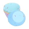20Pcs Silicone Cupcake Mold Non Stick Reusable Baking Molds for Muffin Biscuits Cheese Cake Pastries