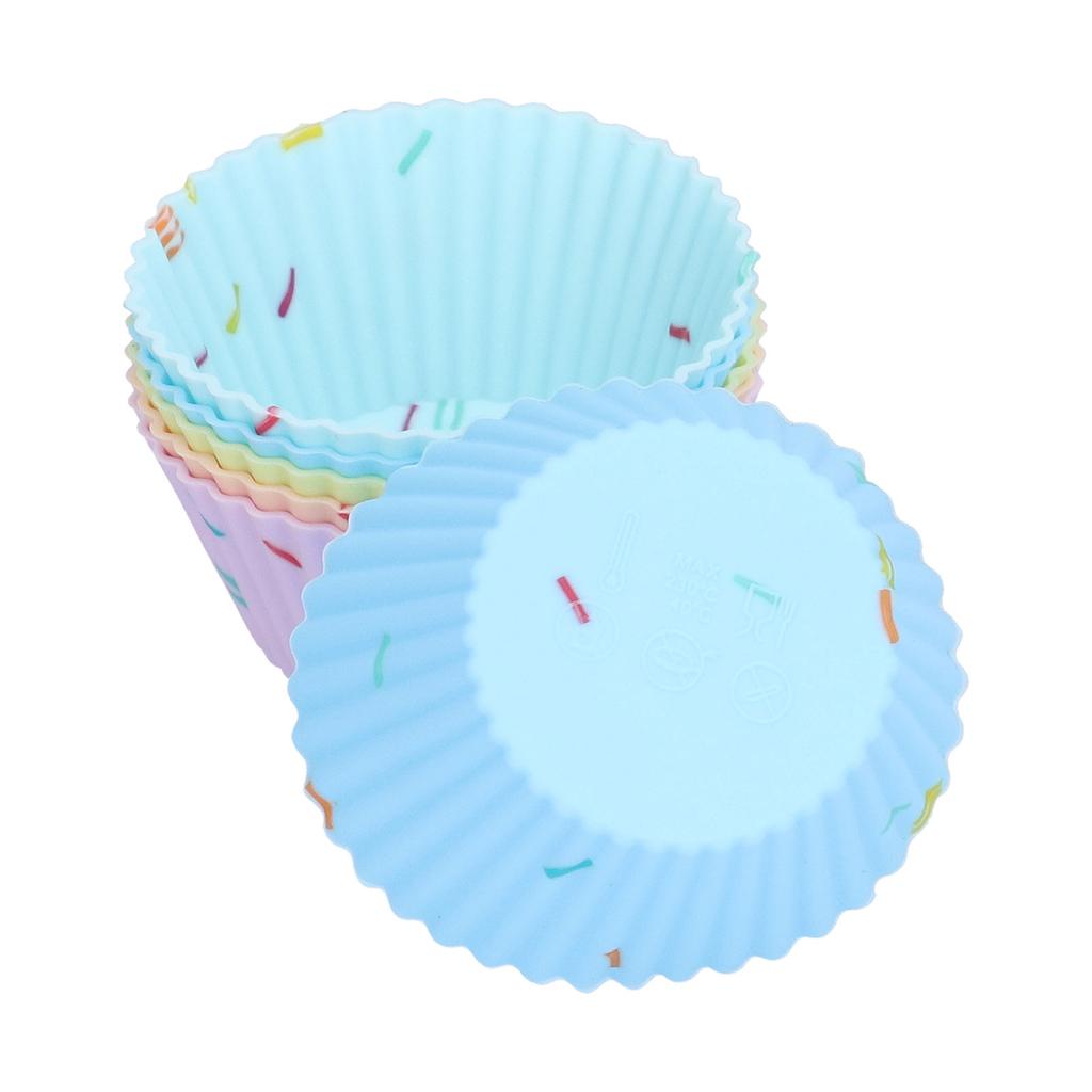 20Pcs Silicone Cupcake Mold Non Stick Reusable Baking Molds for Muffin Biscuits Cheese Cake Pastries