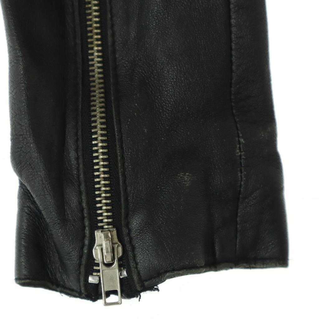 mystic Long sleeve leather Single riders jacket F black Sheep leather Women Used