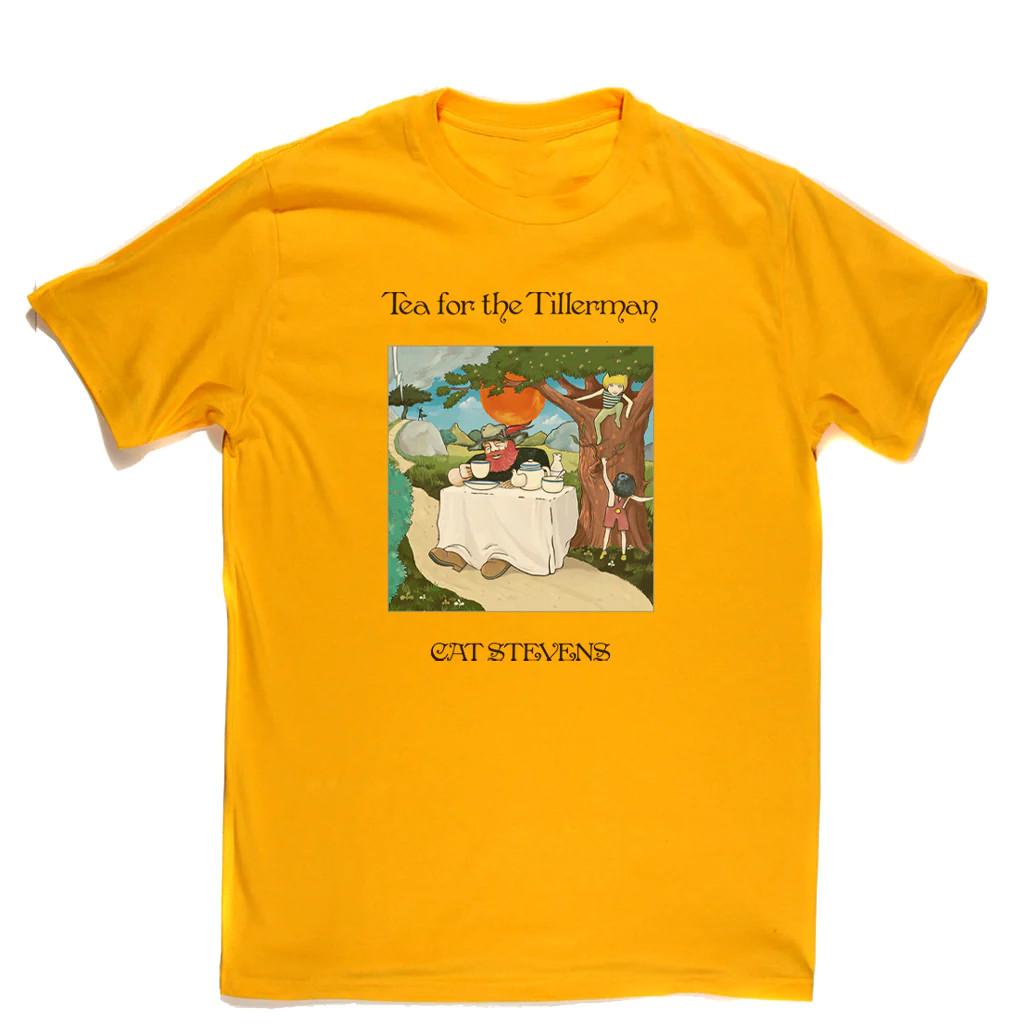 Vtg Cat Stevens Tea For The Tillerman Cotton Yellow All Size Unisex Shirt CM037 S