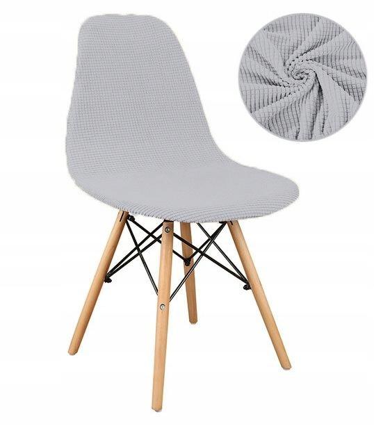 Cover Scandinavian Chair Light Grey Jacquard