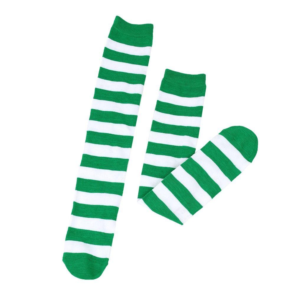 Japanischer Stil 9 Farben Gestreifte Socke Knielang Schwarz Weiß Pink Mittellange Socke Warme Sportsocke Kostümpartys