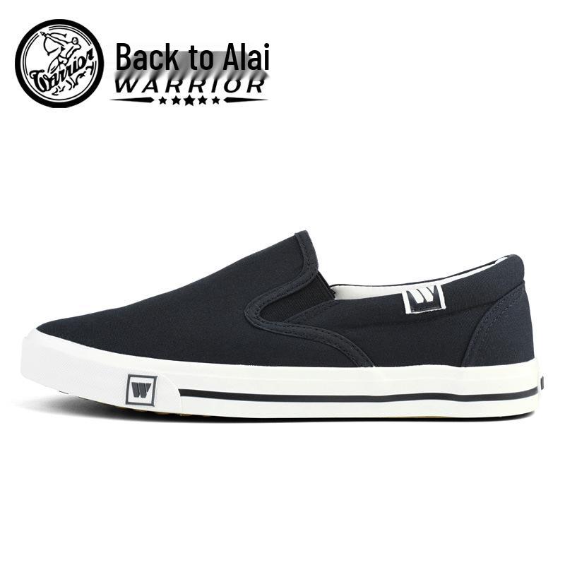 Unisex weiße Canvas Slip-On Skate-Schuhe: Lässiger Frühlingsstil