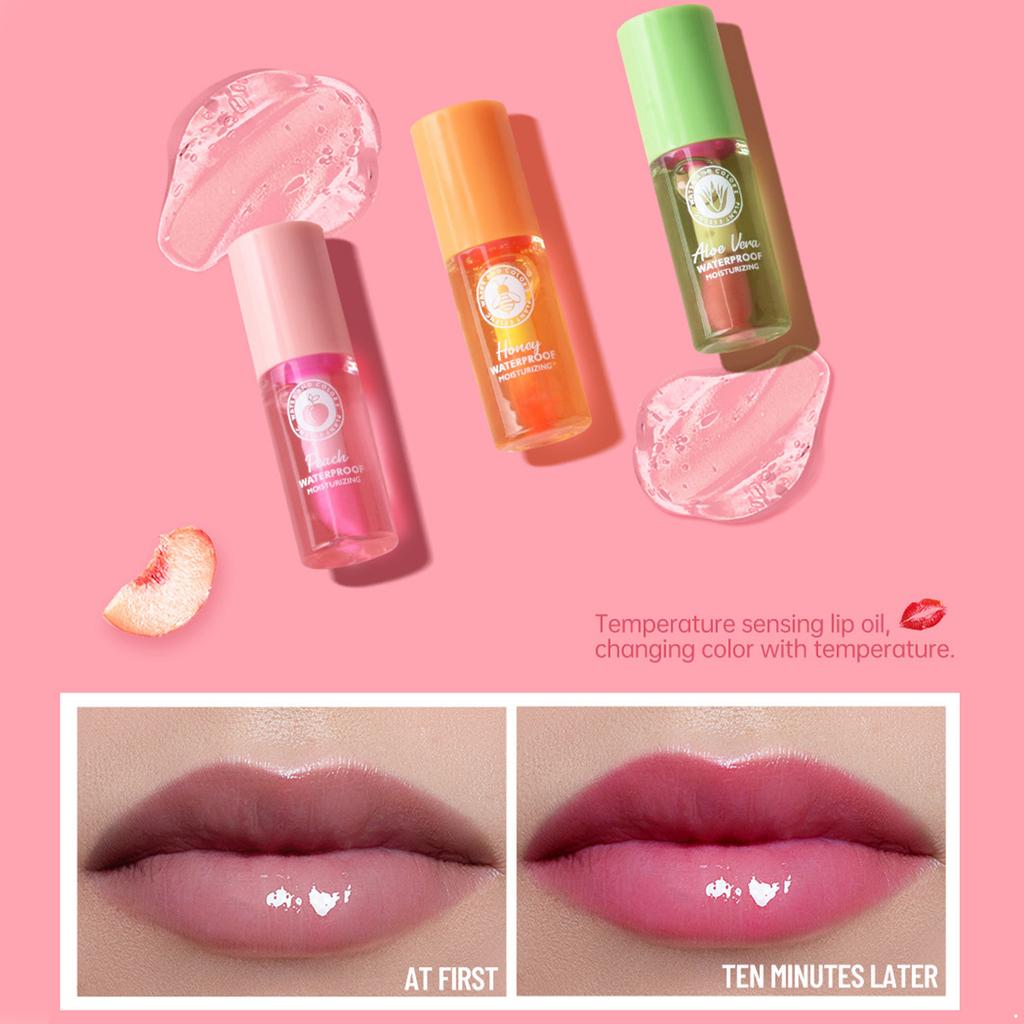 7-teiliges nährendes Lippenöl-Set angereichert mit Fruchtextrakten und botanischen Ölen für Feuchtigkeit und subtilen Glanz Perfekt für die Lippenpflegeroutine