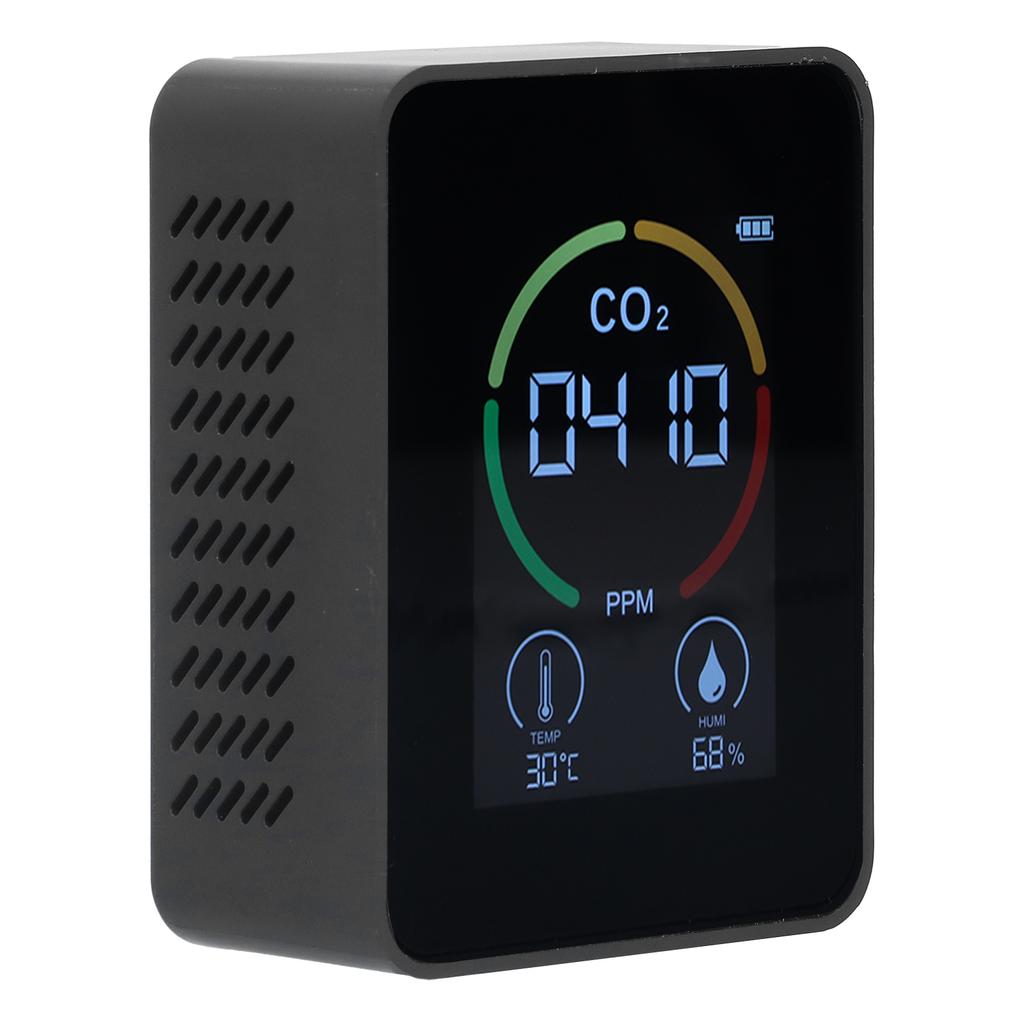 Smart Carbon Dioxide Detector USB Charging Infrared Temperature Humidity Quality Monitor