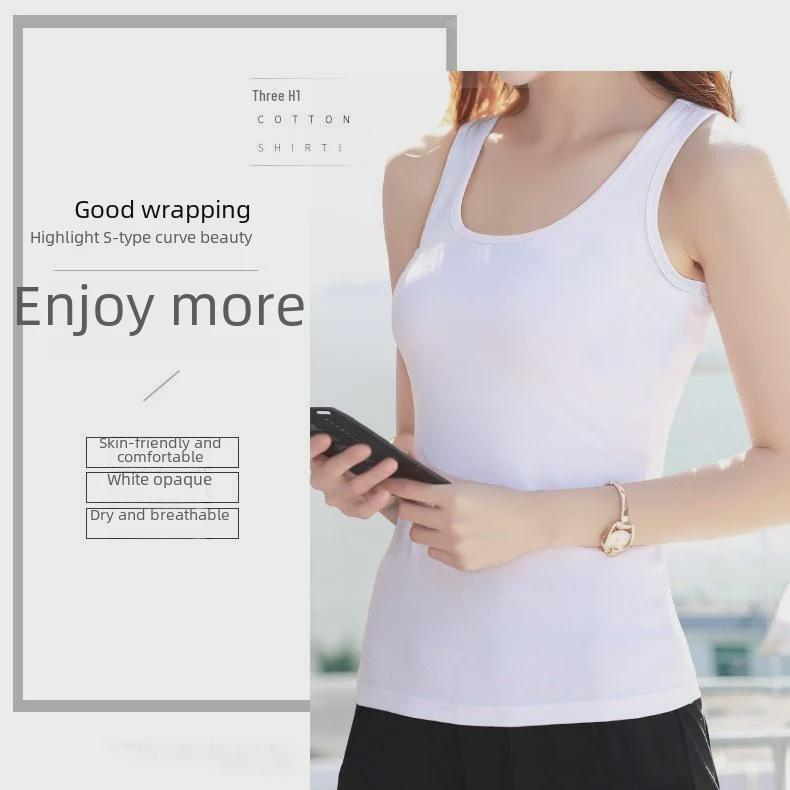 Women's Cotton Sleeveless Camisole - Stylish Summer Top with Beautiful Back Design, Tight Fit