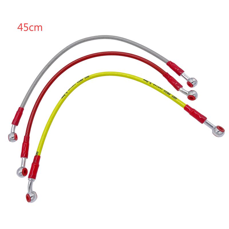 Universal 45cm/90cm Motorcycle Dirt Bike Braided Hydraulic Reinforce Brake Line Clutch Oil Hose for YAMAHA Hydraulic Brake Tube