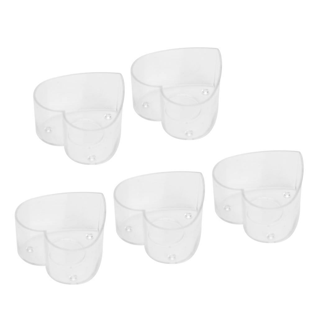 50Pcs DIY Plastic Candle Mold Transparent Heat Resistant Candle Making Container AccessoryHeart