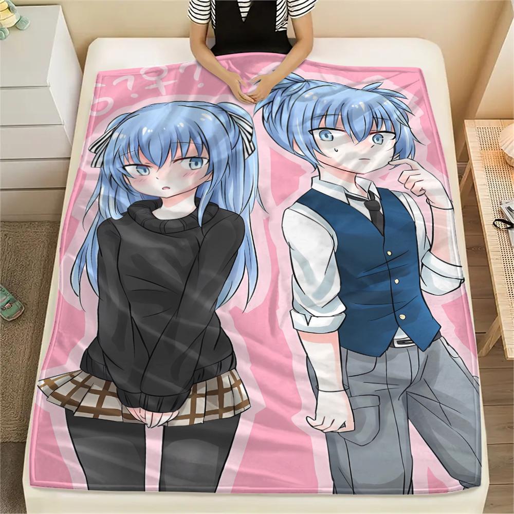1 Stück Assassination Classroom Druck Flanelldecke, Hohe Qualität für alle Jahreszeiten, Heimdekoration, Wärme und Komfort, Perfekt für Weihnachtsgeschenke