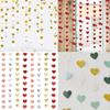 Paper Heart Streamer Banner Decorative Paper Garland Paper Heart Decorations  Wedding Decorations