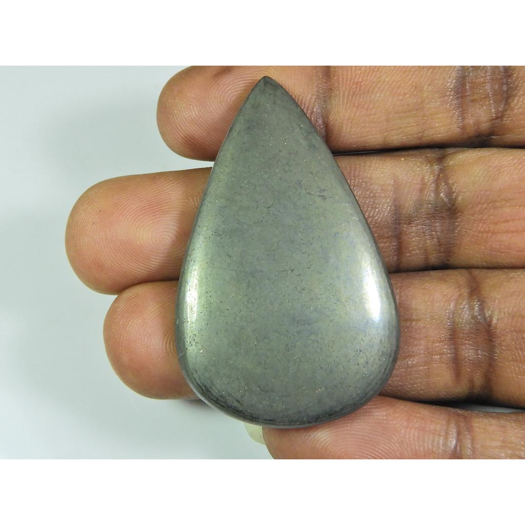 110Cts. 100% Natural Appache Gold Pear Cabochon Loose Gemstone 30X48X05MM ET-165