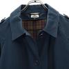 LACOSTE Stainless collar coat 42 Navy blue Spring coat Women Used