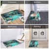 3D Illusion Koi Fish Design Doormat Anti-Slip Entrance Bathroom Kitchen Door Floor Mat  Living Room Carpet Rug