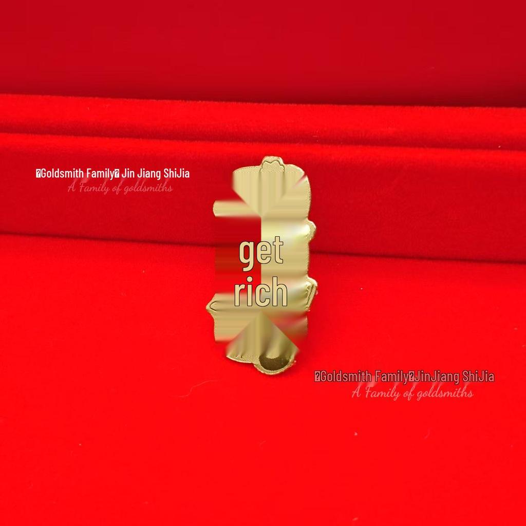 Shuibei 999 Fine Gold Phone Sticker 2mg: God of Wealth, Persimmon, Lucky Cat Amulet Souvenir Gift.