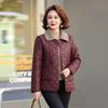 Mother's Winter Pu Leather Padded Jacket, Western Style Fashion Padded Jacket, Middle-aged and Elderly Plus Velvet Warm Padded Jacket, Women