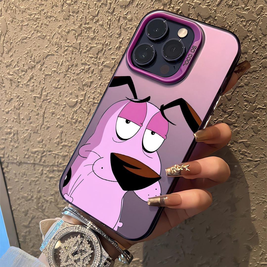 

Hot COURAGEOUS Cowardlys Dog Phone Case for Samsung Galaxy S25 S24 S23 S22 S21 S20 Note20 FE Ultra Plus 4G 5G Matte Back Cover Samsung Note20