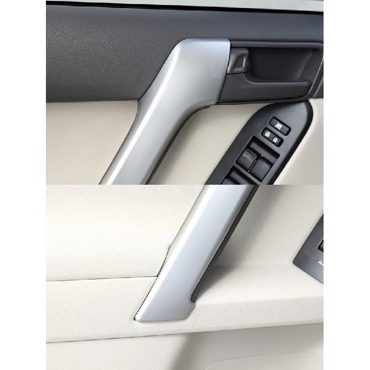 4 DB ABS ezüst színű autó belső ajtókilincs díszítő burkolat burkolat Toyota Land Cruiser Prado FJ150 150 2010-2018 autótartozékokhoz