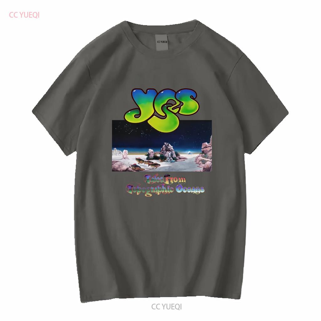 Yes Tales From Topographic Oceans Jon Anderson Steve Howe Chris Squire T Shirt long sleeves vintage Washed Slightly Stretched