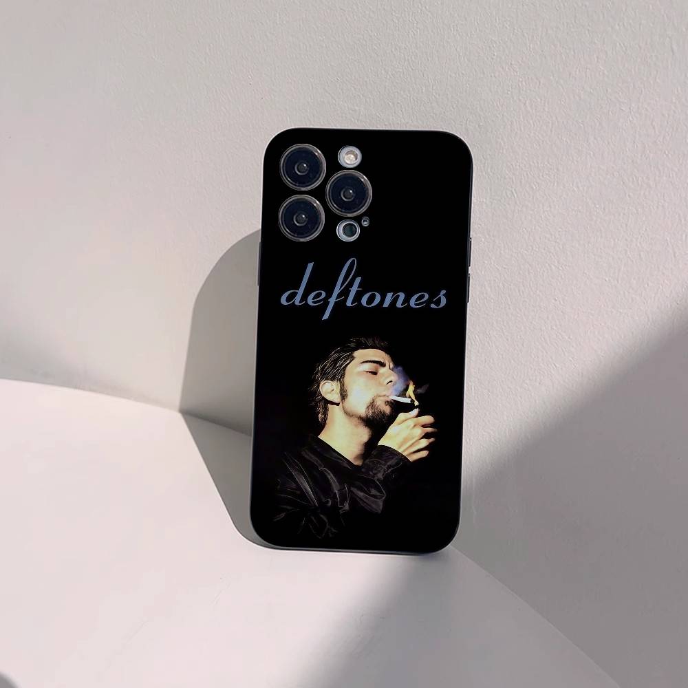 Deftones Phone Case Black Silicone Matte Phone Case For Iphone 17 Air 16 15 14 13 12 11 Pro Max TPU Soft Case iPhone 11 pro
