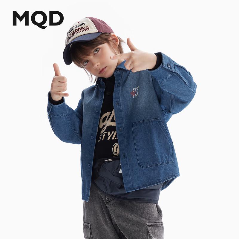

MQD Boys Collared Washed Denim Shirt 110cm
