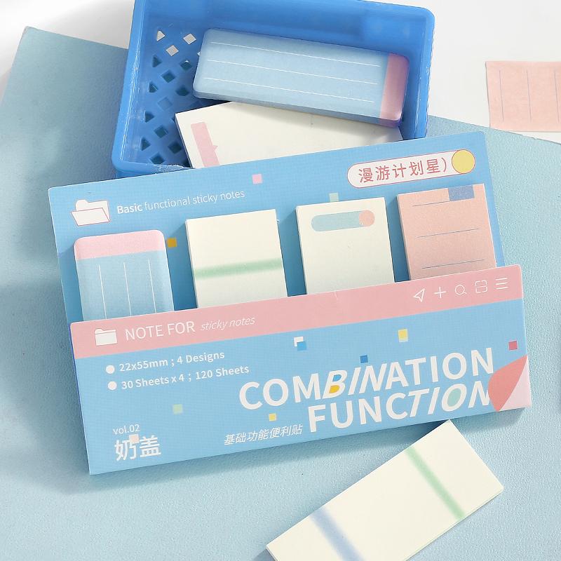 Kawaii Stickers 120/720 Sheets Bookmarks Memo Pad Cute Notepad Sticky Notes Pack School Office Supplies Aesthetic Stationery
