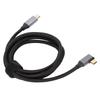 100W PD Nylon Braided USB C Fast Charging Cable USB 3.1 Gen2 10Gbps 3 Cable 4K At 60Hz 1.5m