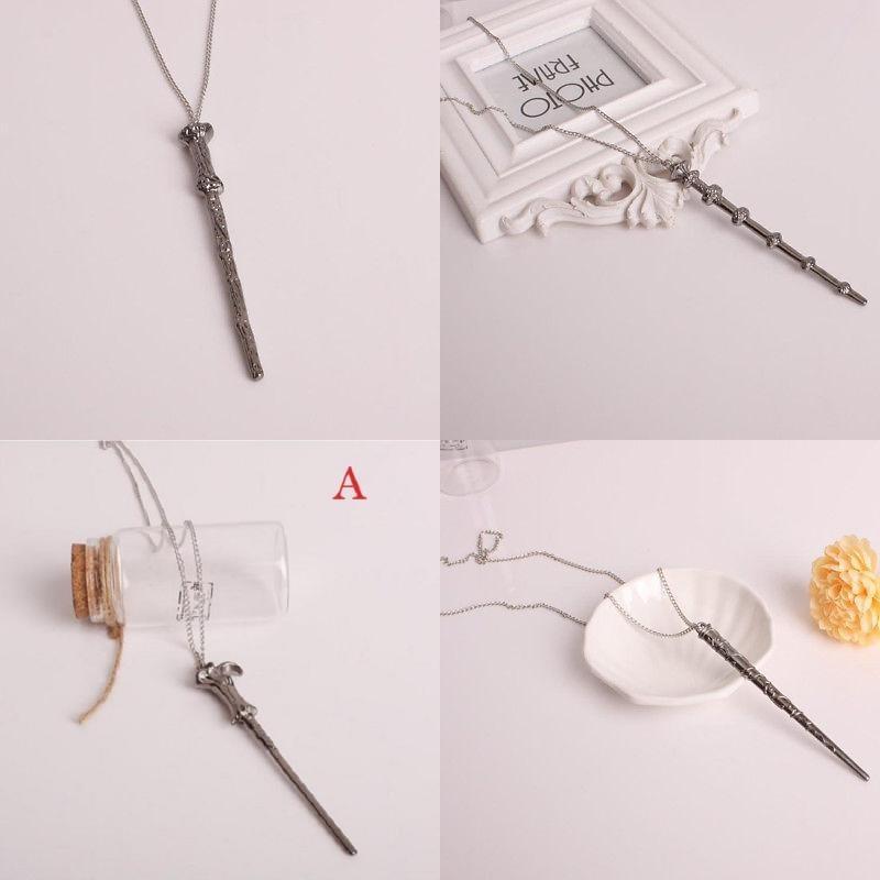 Magic Wand Pendant Necklace For Men And Women Stunning Alloy Fashion Jewelry