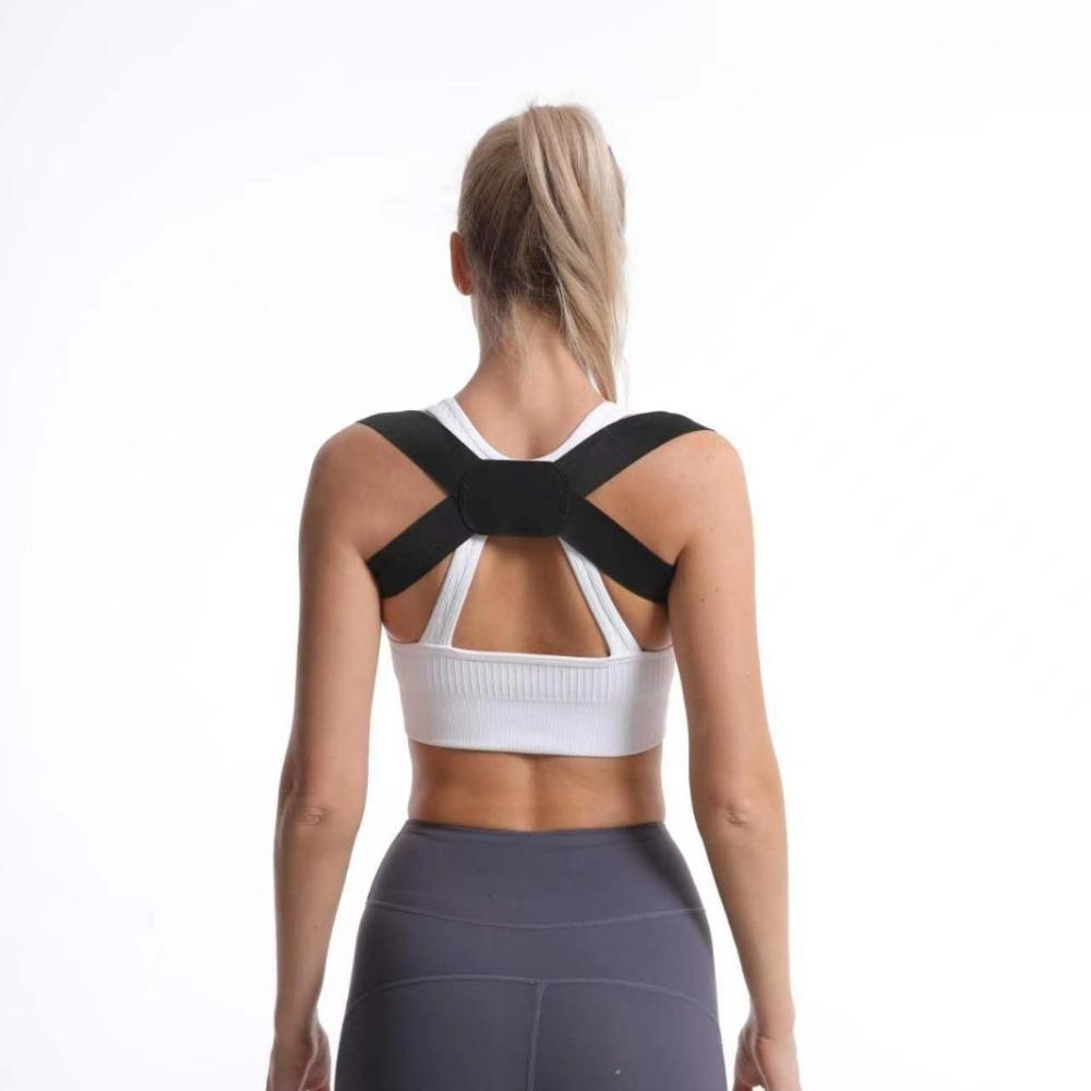 Breathable Posture Corrector Invisible Straighten Correction Spine Corrector Adjustable Comfortable Back Support Shoulder Belt чёрный