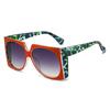 New fashionable square simple contrasting color large frame sunglasses ins trendy personality versatile street shot sunscreen sunglasses