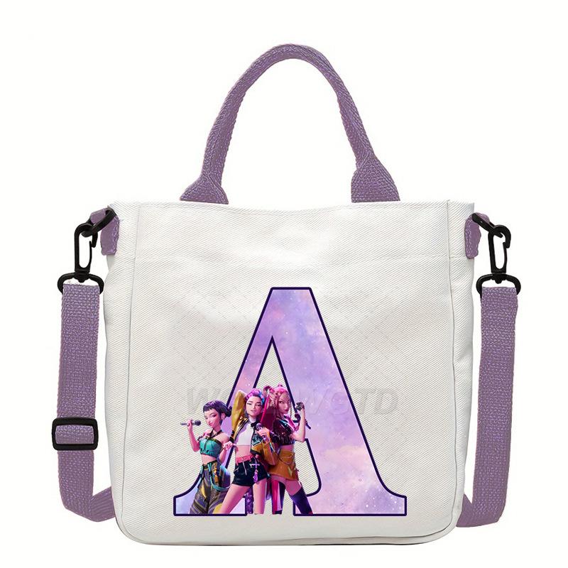 Anime Cartoon Peripheral 26 Letter Printing Shoulder Bag Women S Large Capacity Student Messenger Bag No specifications