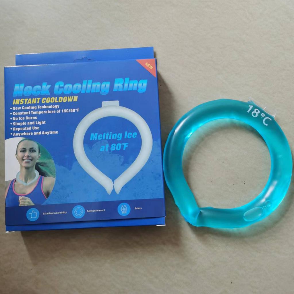 Summer Second-generation Ice Ring, Cold Ring Hanging Neck Cooling Ring, Outdoor Heatstroke Ice Neck Ring, Ice Collar, Cool Collar