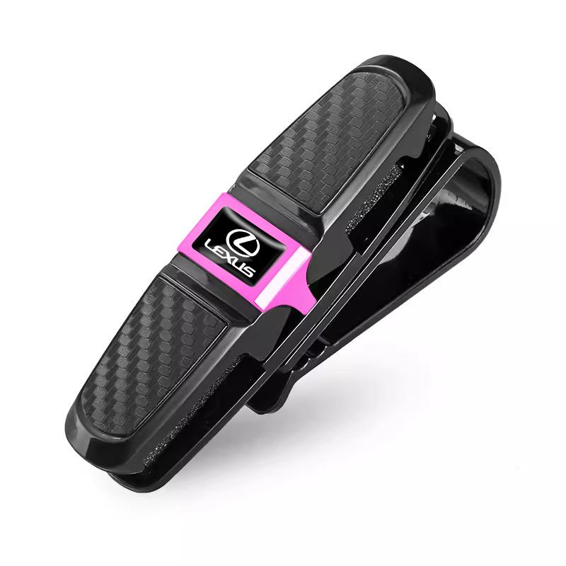Car Sun Visor Glasses Clip Ticket Card Storage Clamp For Lexus F SPORT ES RX NX LS UX LM LX GX LC RZ IS CT GS RC HS SC TX LBX
