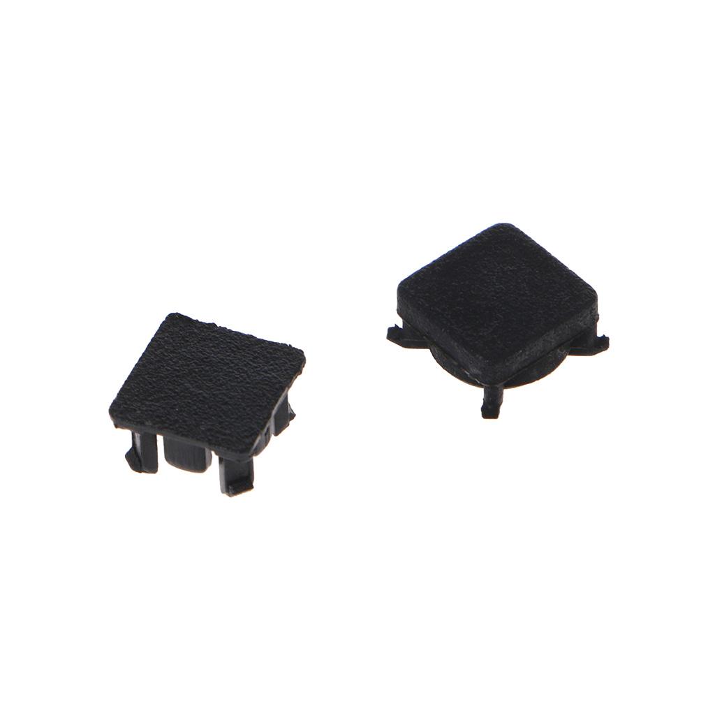 Black Rubber Plug Screw Hole Pad Dust Protector Plastic Pad for Slim 2000 3000 Console - 9 Pieces/set