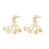 Sliver Moon Culminating Stars Earrings Gold Hanging Stars Ear Studs  Vacation