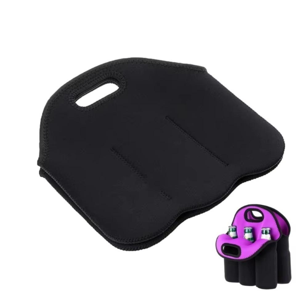 Non-slip 6 Bottles Can Carrier Tote Insulated Non-slip Water Bottle Cover with Handle Reusable Insulated Beverage Carrier colore azzurro