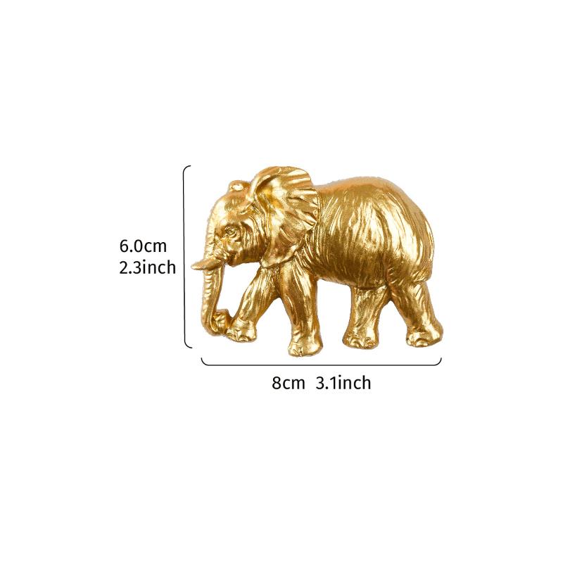 Lion Elephant Light Switch Decoration Resin Figurine Self-Adhesive Detachable Wall Sticker Switch Ornament Home Decor