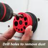 Red Dust Extractor Attachment for Impact Drills - No Battery Needed, Easy To Install, Removes Dust and Debris During Drilling