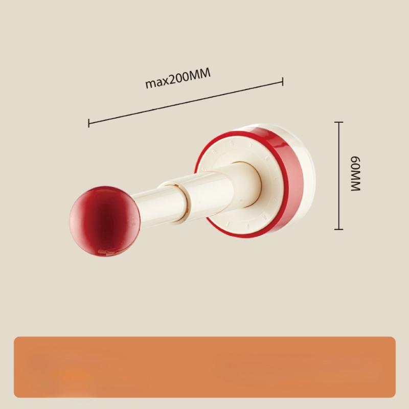 

Retractable Suction Cup Hooks Bathroom Storage Hooks Wall-mounted Clothes Hangers and Storage Racks Are Movable Cream red
