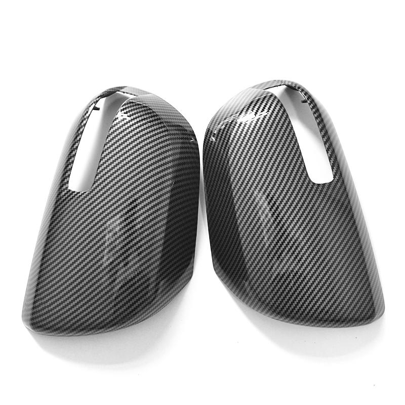 For Toyota Fortuner SW4 2005-2015,black carbon fiber rearview mirror cover replacement buckle 2006 2007 2008 2009 2010 2011